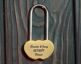 Engraved Love Lock, Custom Lock, Engraved Padlock, Lock For Bridge, Personalized Lock, Customized Lock, Personalized Padlock, Custom Padlock