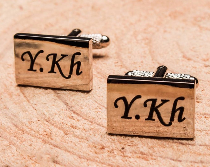 Engraved Cufflinks, Personalized Cufflinks, Custom Cufflinks, Wedding Cufflinks, Customized Cufflinks, Groom Cufflinks, Engraved Gift