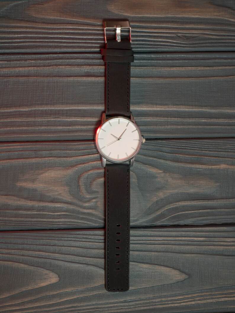 Personalized Minimalist Watch Engraved Classic Watch Etsy