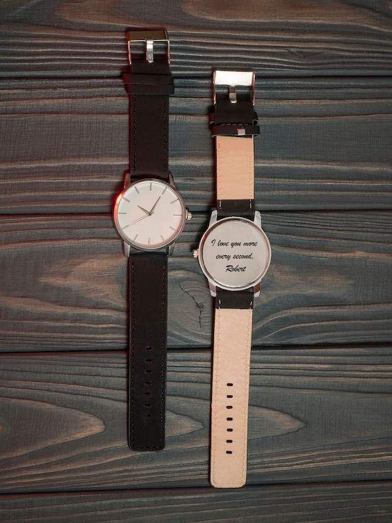 Personalized Minimalist Watch, Engraved Classic Watch, Engraved Watch, Mens Custom Watch, Boyfriend Watch, Custom Wrist Watch, Steel Watch
