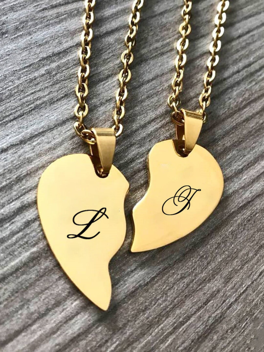 Half heart pendant for couples deals