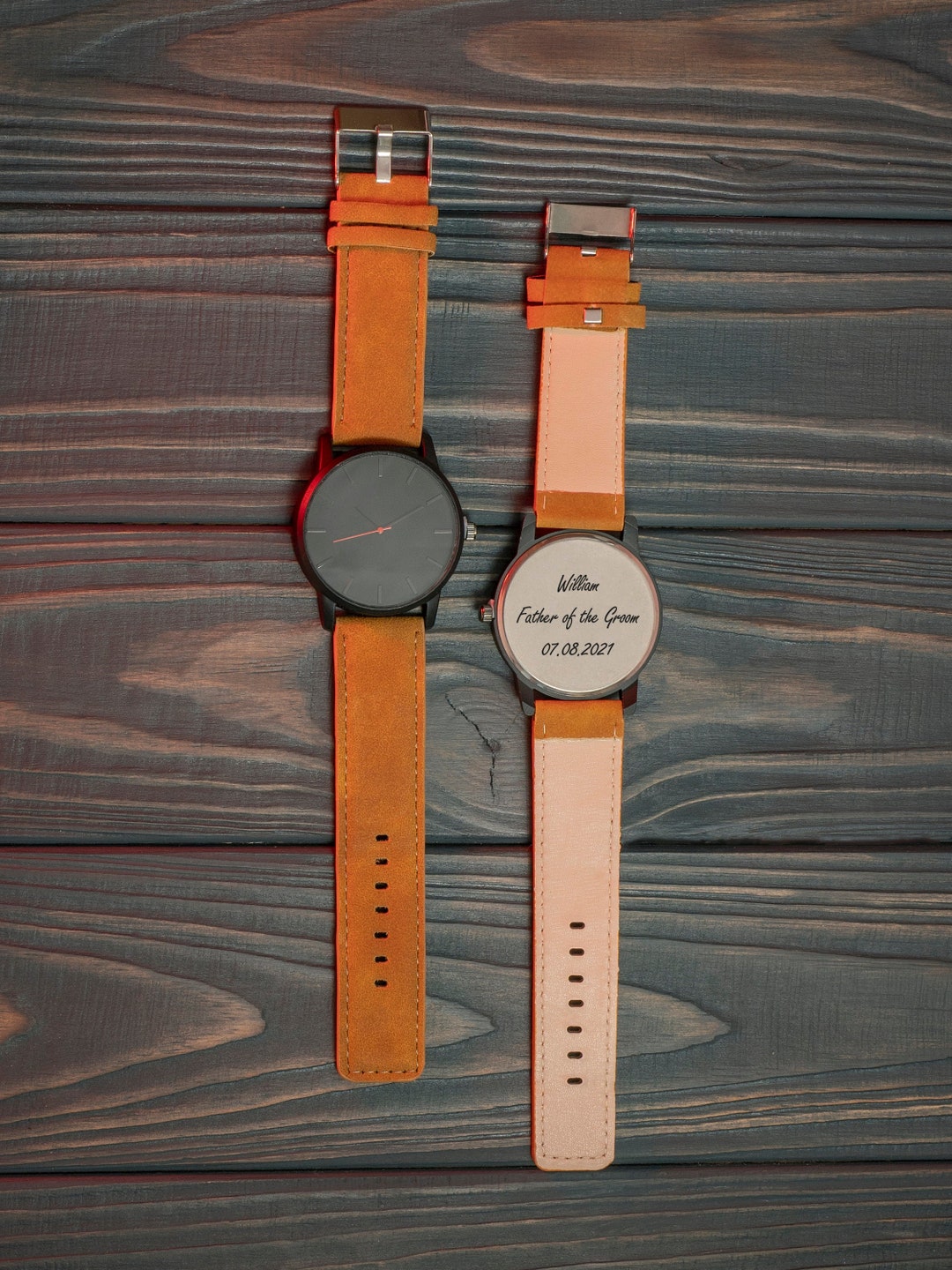 Personalized Minimalist Watch, Engraved Classic Watch, Engraved Watch ...