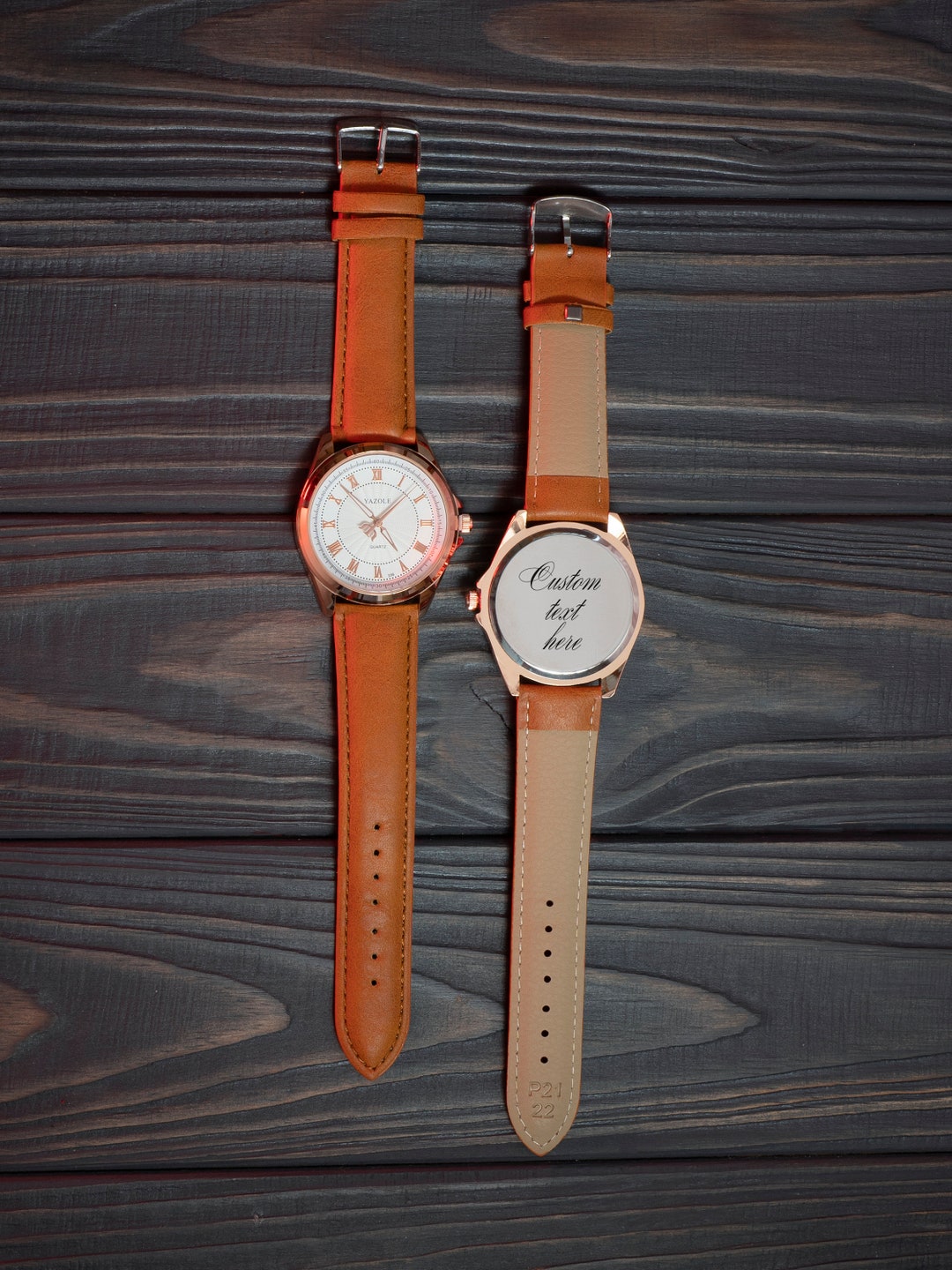 Personalized Minimalist Watch, Engraved Classic Watch, Engraved Watch ...