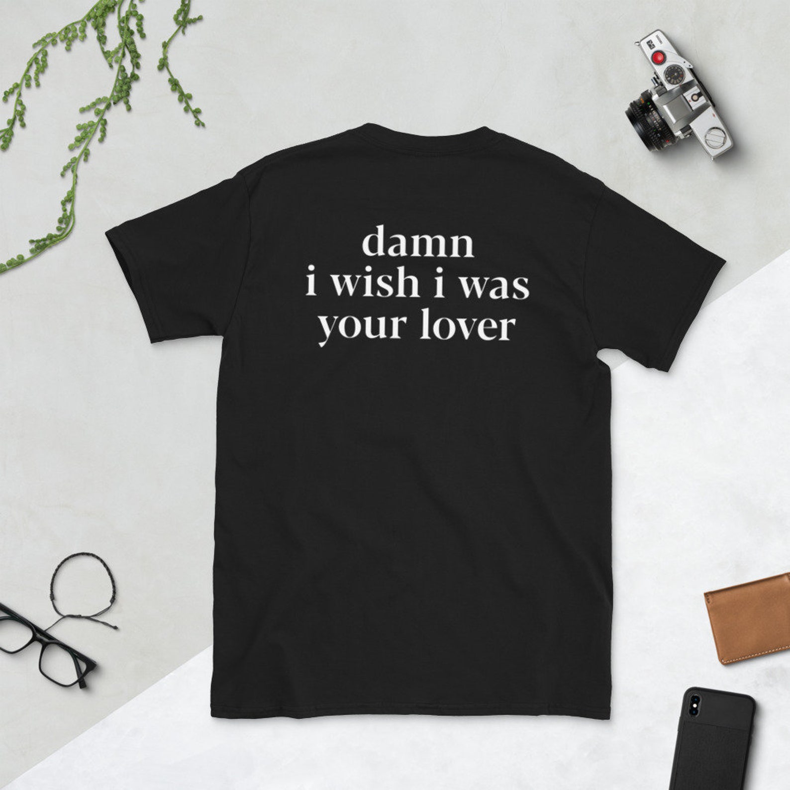 Damn I Wish I Was Your Lover Shirt on Back Print Shirt - Etsy