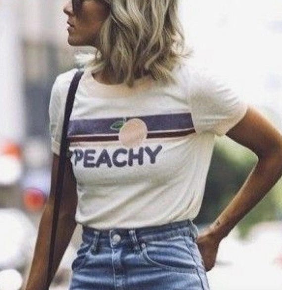 Peachy Shirt , Peaches Records And Tapes Tshirt , Records Tshirt , 70s Vintage T Shirt , 1970 Tshirt Men & Women , Music Lover Gift , Vinyl
