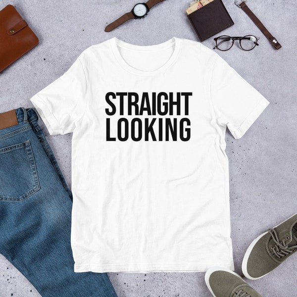 Straight Looking T-Shirt Gay Lesbian T Shirt Unisex Bird Cage Tshirt Bi Bisexual 80s Fashion LGBT Pride Tee #Shirtoftheday
