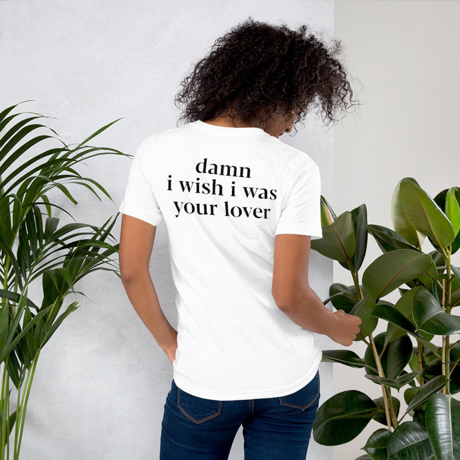 Damn I Wish I Was Your Lover Shirt on Back Print Shirt - Etsy