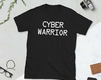 Cyber Warrior, Koszulka Cyber Warrior, Koszulka administratora systemu, Prezent z cyberbezpieczeństwa, Koszulka hakera, Koszulka hakera, Koszulka hakera, Koszulka hakera, Koszulka hakera