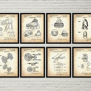 Star Wars Patents Set of 8 Prints Star Wars Prints Star Wars | Etsy