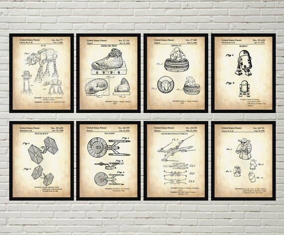 star wars framed art