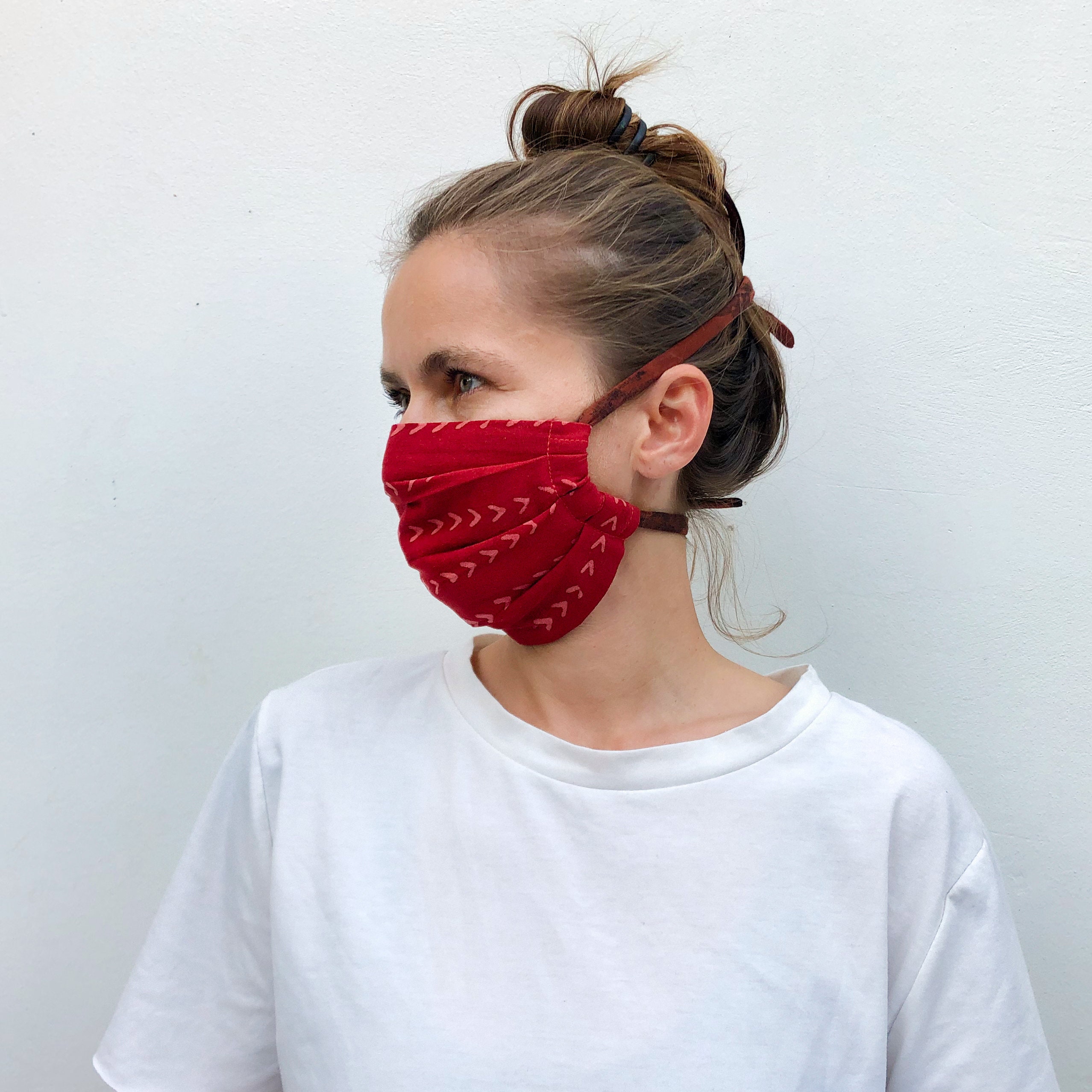 Custom Order for Or Red Face Mask Comfortable 100 Cotton Etsy