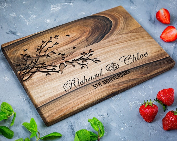 Planche à découper personnalisée / Planche à découper personnalisée / Découpe personnalisée / Cadeau de mariage personnalisé de planche à découper / Cadeau pour lui