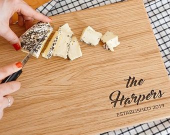 Personalized Cutting Board Wedding Gift, Bridal Shower, Engraved Engagement Present