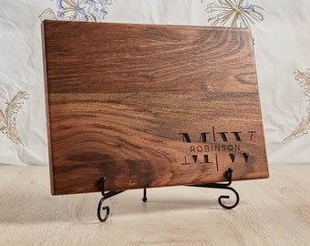 Personalized Cutting Board - Wedding Bridal Shower Engagement Gift - Engraved Present