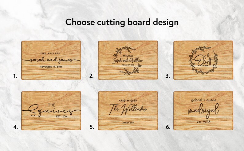 Personalized Wedding Gift Bridal shower gift Engraved Board Housewarming Gift Personalized cutting board Custom Cutting Board