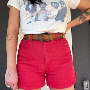90s Generra Red Denim shorts