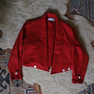 Evan picone vintage red 80s jacket