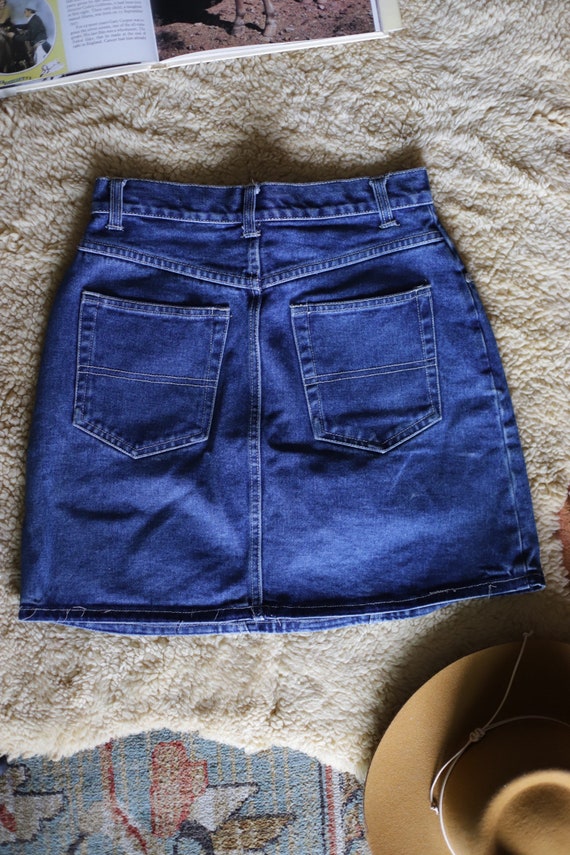 90s vintage no boundaries denim mini skirt - image 2