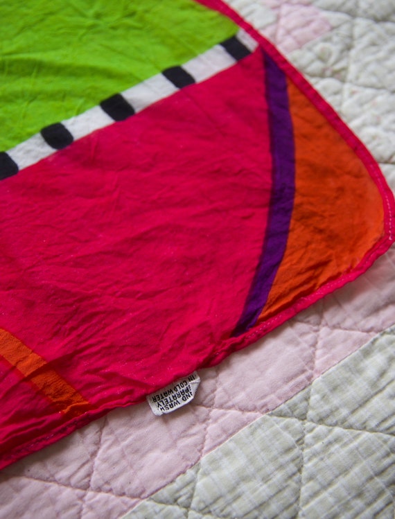 1980s silk bandana shirt
