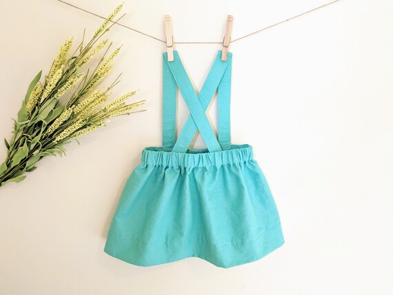 suspender skirt for baby girl