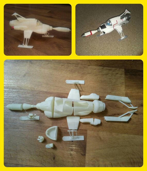 UFO Shado interceptor inspired 3D printed model kit | Etsy