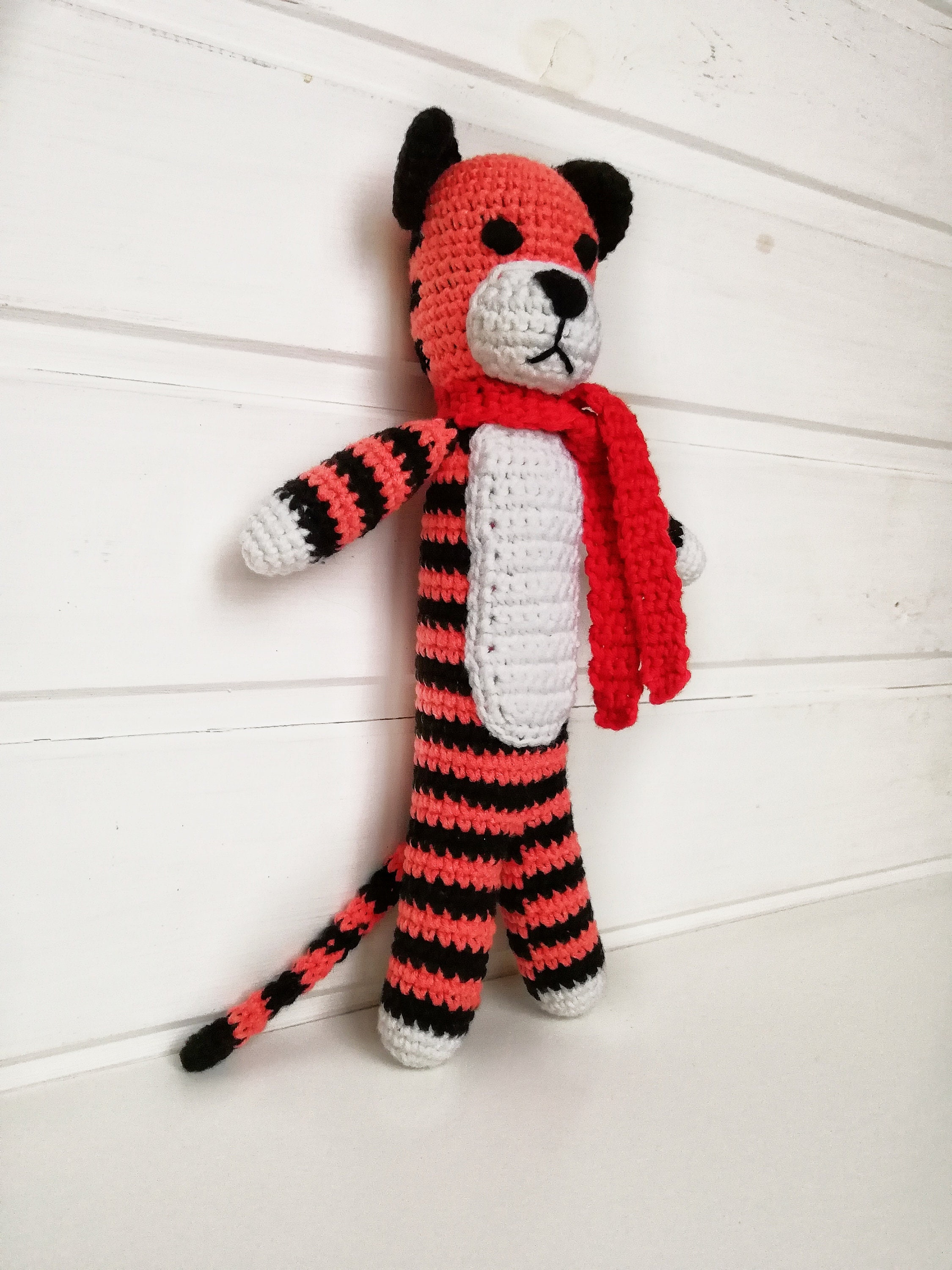 Hobbes Plush Hobbes Tiger Hobbes Stuffed Tiger Crochet | Etsy