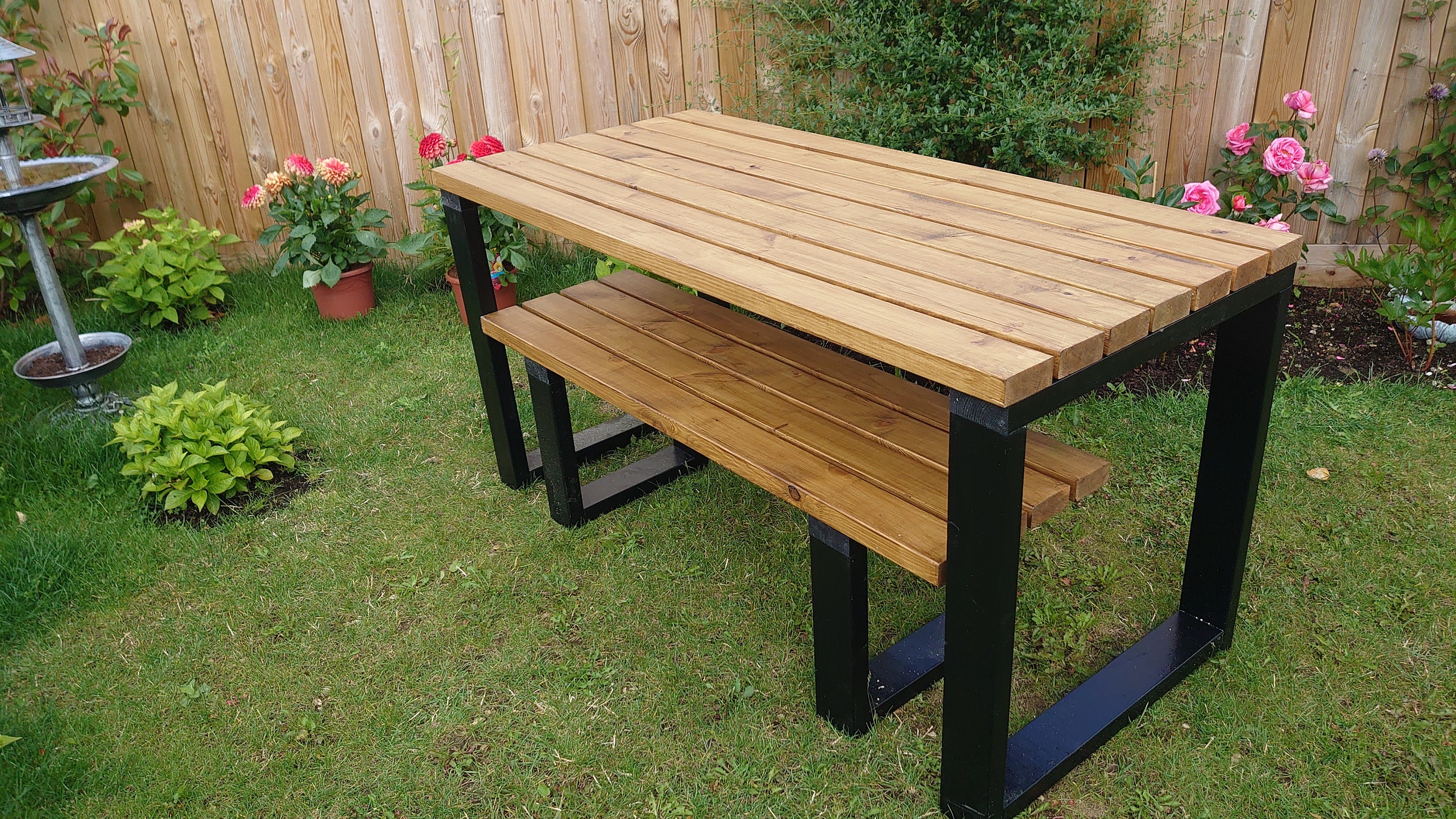 Wooden Table Table Wood Garden Home Reclaimed Timber New Etsy UK