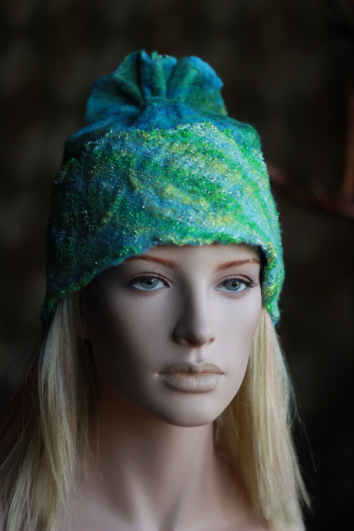 Wool felt hat women Turquoise women hat winter Unique hats Etsy