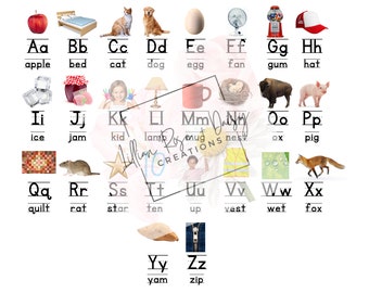 Elementary Alphabet Chart