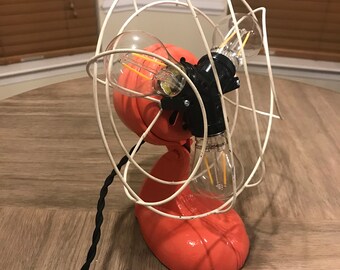 Vintage Metal fan lamp