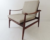 Vintage Danish Teak Spade Chair By Finn Juhl For France Sons