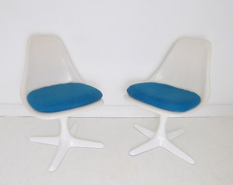 Pair Of Vintage 103 Tulip Dining Chairs By Maurice Burke For Arkana