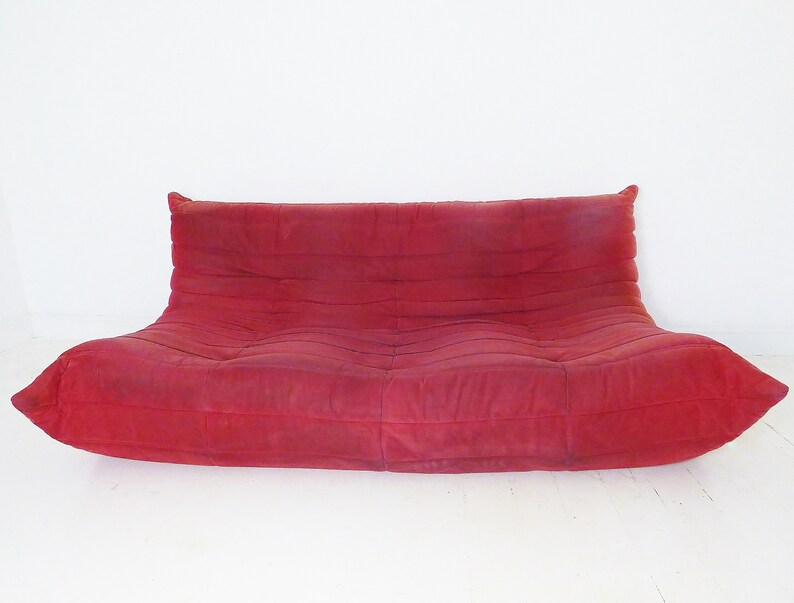 Vintage French ' Togo ' Sofa Settee By Michel Ducaroy For Ligne Roset France zdjęcie 3