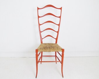 Vintage Rare Italian Ferrante Chair By  Gio Ponti For A.Bulleri & Co. Cascina Italy