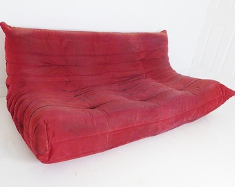 Vintage  French ' Togo ' Sofa Settee By Michel Ducaroy For Ligne Roset France