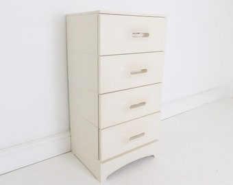 Vintage White Plastic Chest Of Drawers By Marc Held For Prisunic