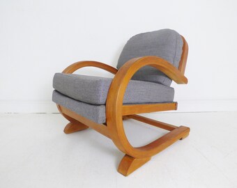 Vintage ' Famulus ' Bentwood Chair By J.P. Hully  For P.E.Gane Ltd