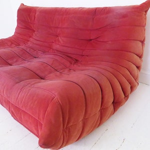 Vintage French ' Togo ' Sofa Settee By Michel Ducaroy For Ligne Roset France zdjęcie 7