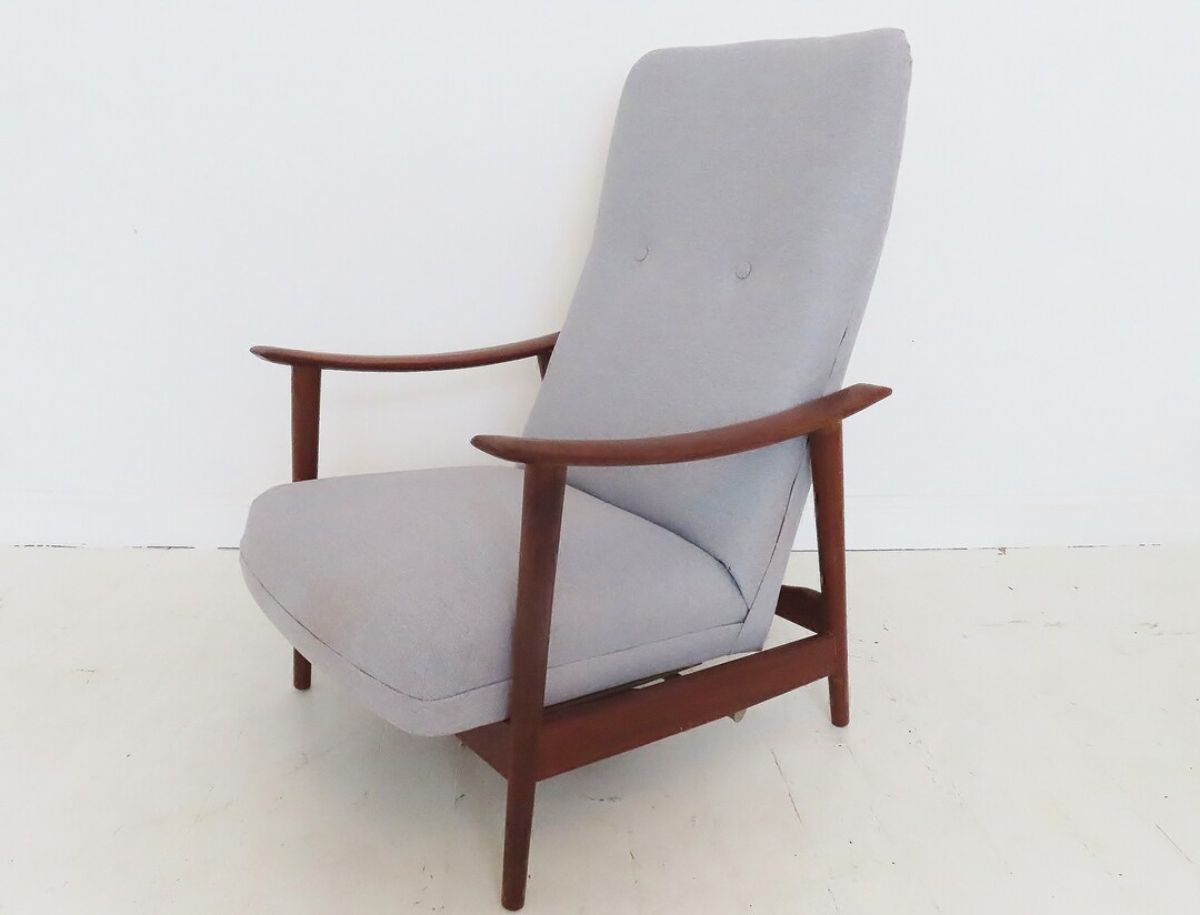 Vintage Danish Teak Reclining Lounge Arm Chair by Arnt Lande - Etsy UK