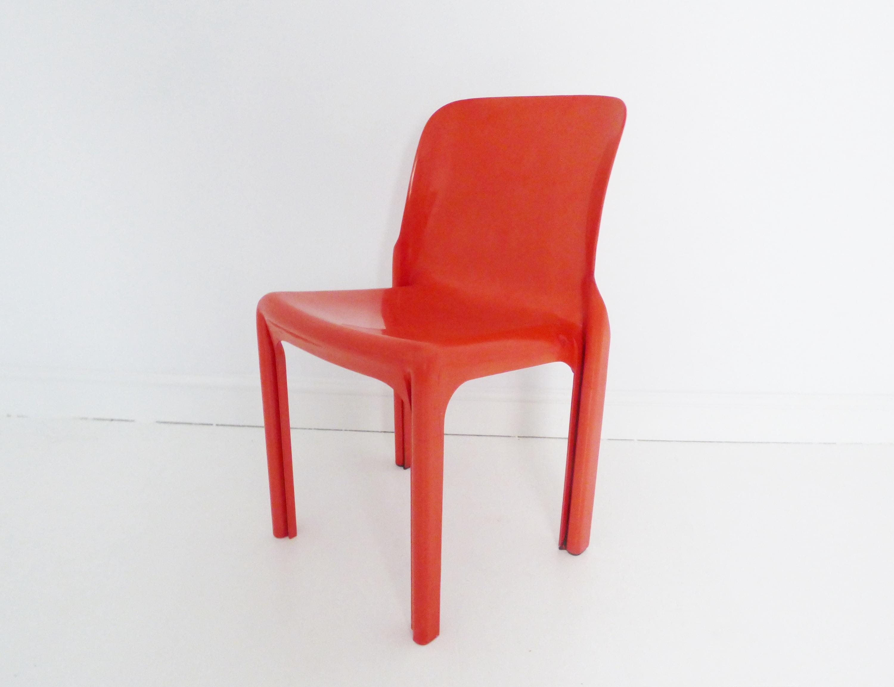 Vintage Italian ' Selene ' Chair by Vico Magistretti for Artemide