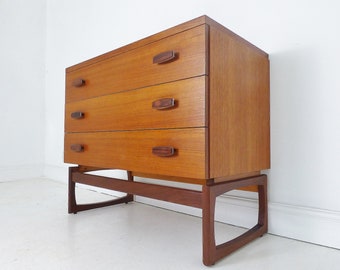 Vintage  G Plan ' Quadrille ' Teak Chest Of Drawers