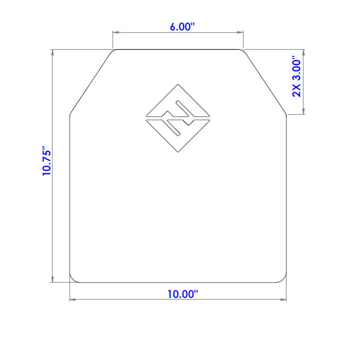 Weight Vest Plates 3.75LB Plates Pair F&F Fitness 10LB Total Vest