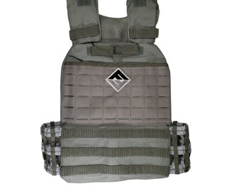 F&F Steel Adjustable Weight Vest – Includes Steel Plates, Up To 50 Lbs Capacity