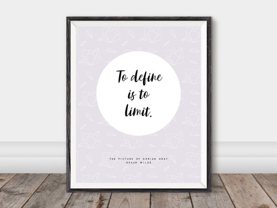 The Picture Of Dorian Gray Oscar Wilde Quote Prints Book Etsy
