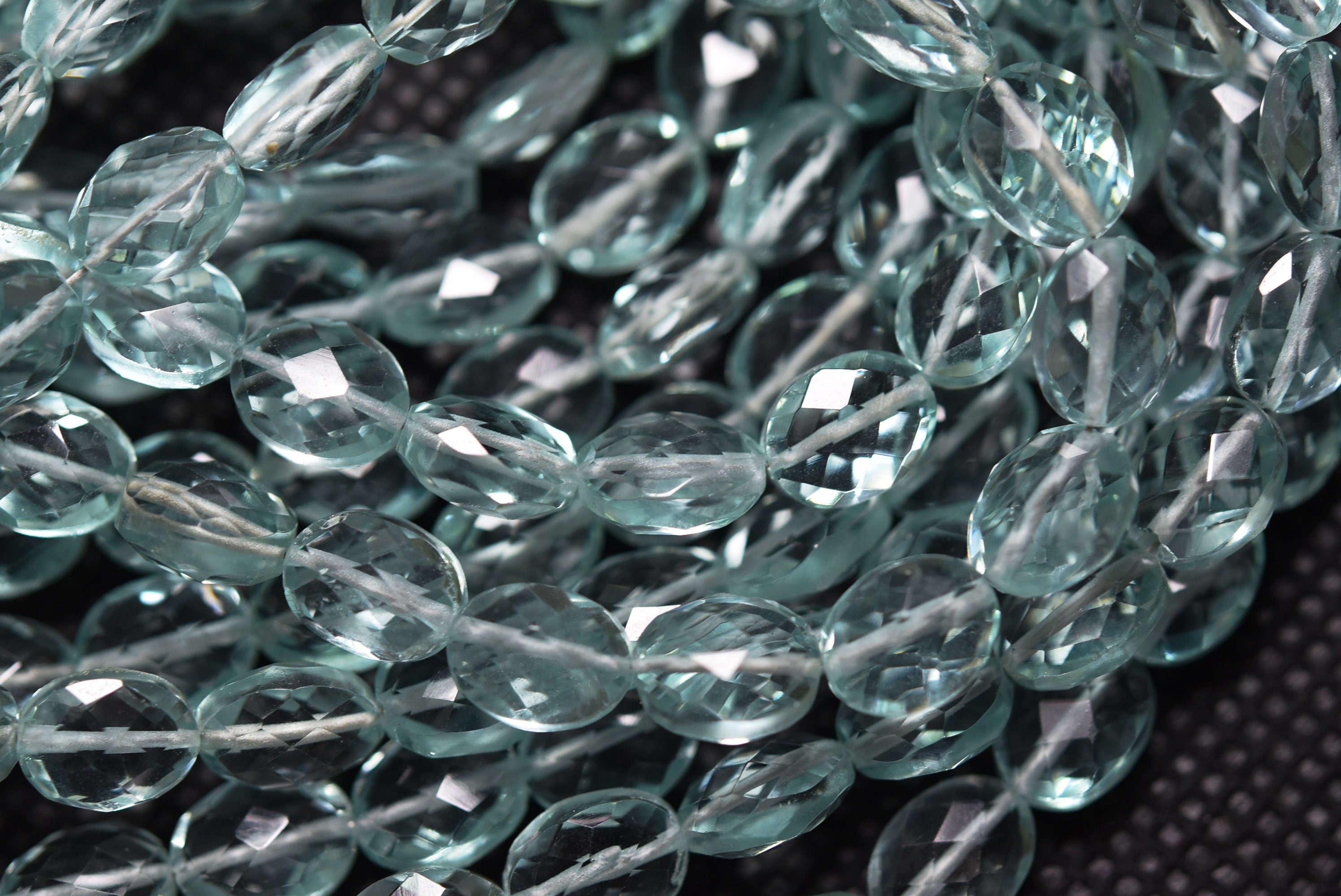 8 Inches Strand Sea Green Quartz Hydro Quartz Vertical Top Etsy