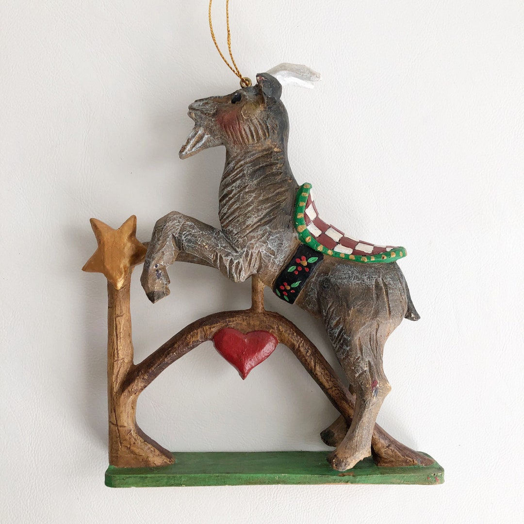 Vintage House of Hatten Christmas Peggy Fairfax Herrick Carousel Goat