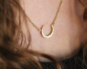 9ct Gold Moon - Etsy UK