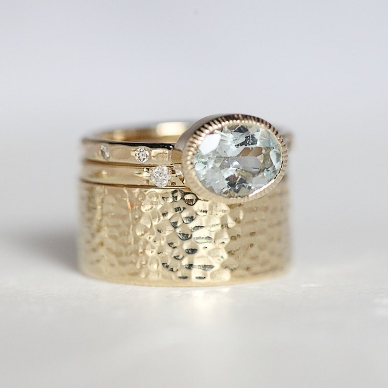 aquamarine yellow gold ring aquamarine yellow gold ring