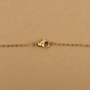 Necklace chain for pendant 40 cm, 50 cm, 60 cm, 70 cm, 75 cm, 80 cm, 85 cm, 90 cm, 95 cm in gold-plated anti-allergic stainless steel image 7