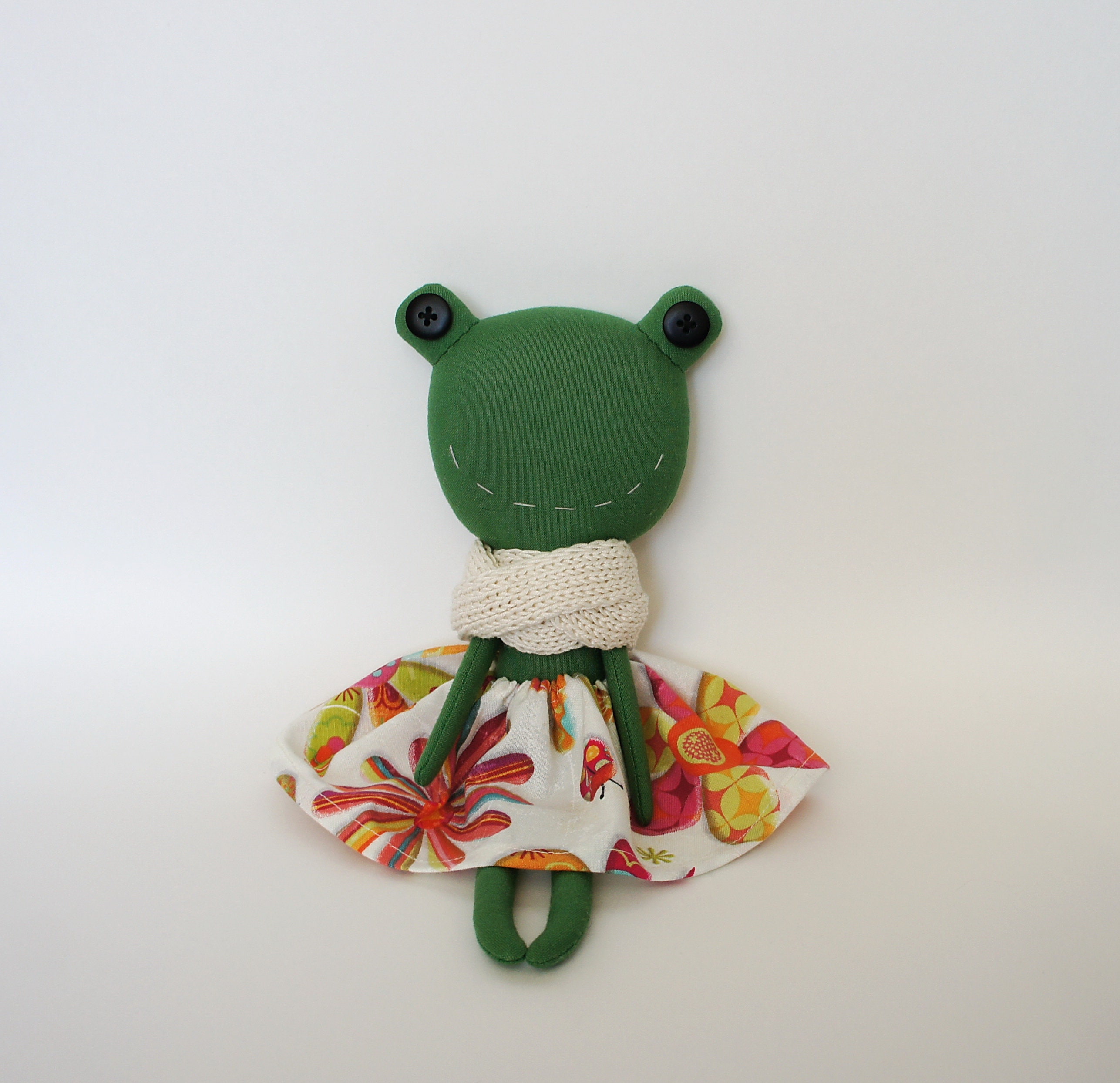 Frog and toad plush pattern Cottagecore frog toy tutorial Etsy